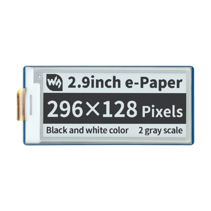 2.9 ġ E- E-Ink ÷ ,    296  128 ȼ /ȭƮ SPI ̽